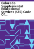 Colorado_supplemental_educational_services__SES__code_of_ethics