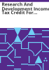 Research_and_development_income_tax_credit_for_enterprise_zones
