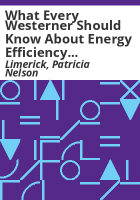 What_every_Westerner_should_know_about_energy_efficiency_and_conservation