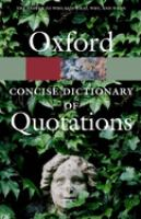 The_Concise_Oxford_dictionary_of_quotations
