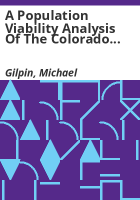 A_population_viability_analysis_of_the_Colorado_squawfish_in_the_Upper_Colorado_River_Basin___a_report_to_the_United_States_Fish_and_Wildlife_Service__Denver__Colorado