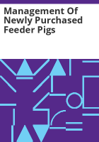 Management_of_newly_purchased_feeder_pigs