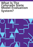 What_is_the_Colorado_state_model_evaluation_system_