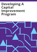 Developing_a_capital_improvement_program