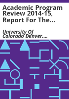 Academic_program_review_2014-15__report_for_the_University_of_Colorado_Denver__College_of_Architecture_and_Planning__October_27-28__2014