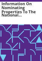Information_on_nominating_properties_to_the_National_Register_of_Historic_Places_and_the_Colorado_State_Register_of_Historic_Properties